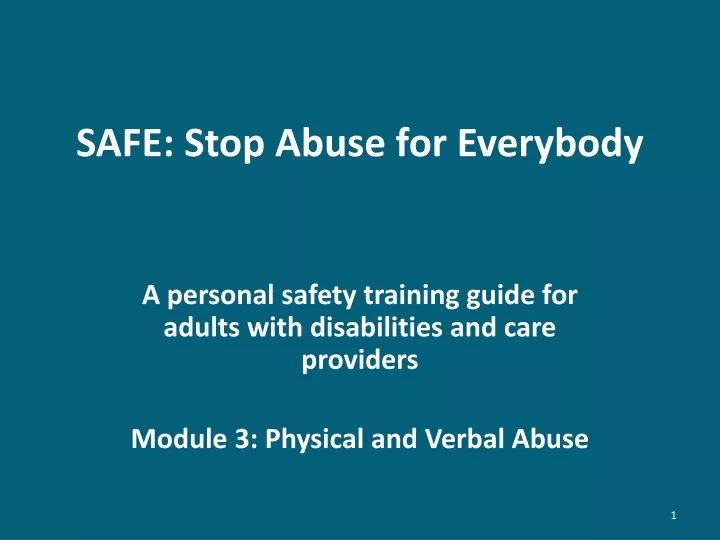 safe stop abuse for everybody