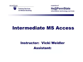 Intermediate MS Access