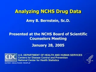 Analyzing NCHS Drug Data