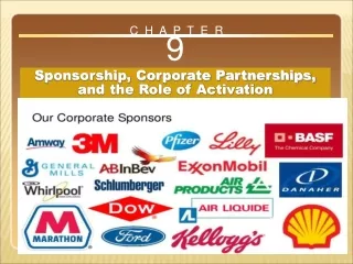Chapter 9  Sponsorship, Corporate