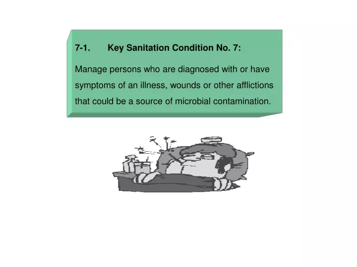 7 1 key sanitation condition no 7 manage persons