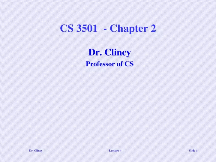 cs 3501 chapter 2