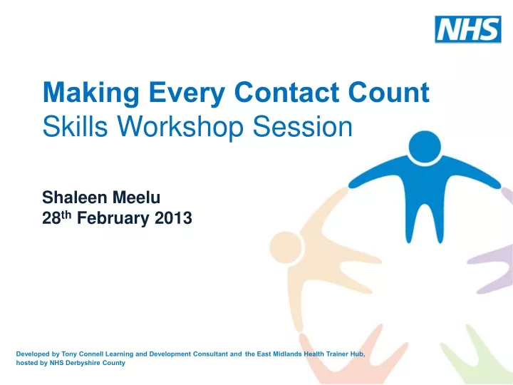 making every contact count skills workshop session