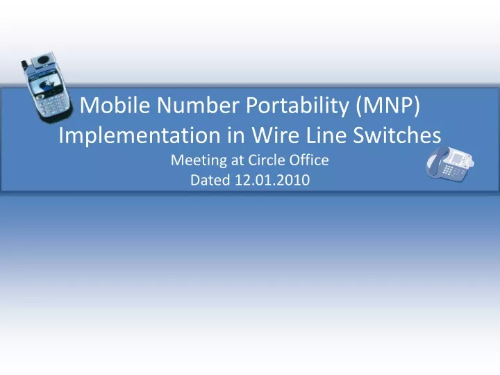 mobile number portability mnp implementation