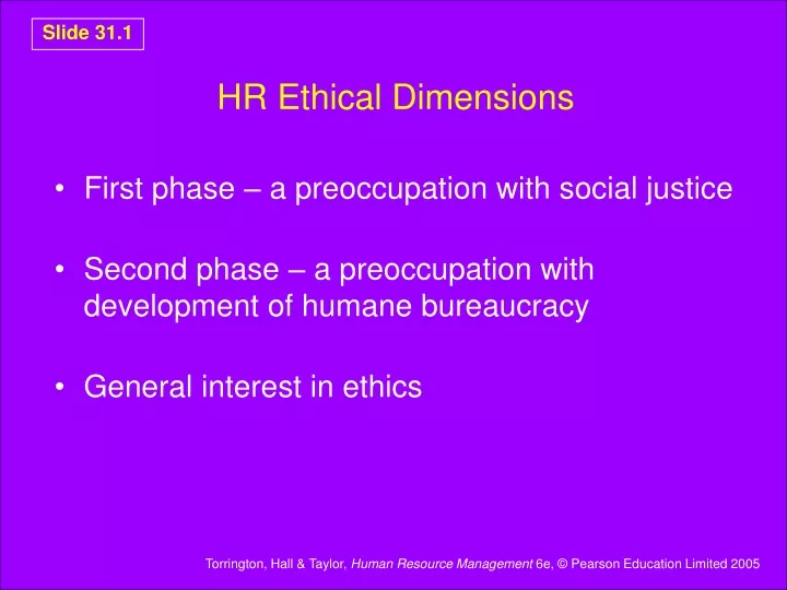 hr ethical dimensions