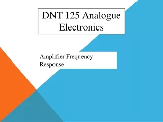 DNT 125 Analogue Electronics