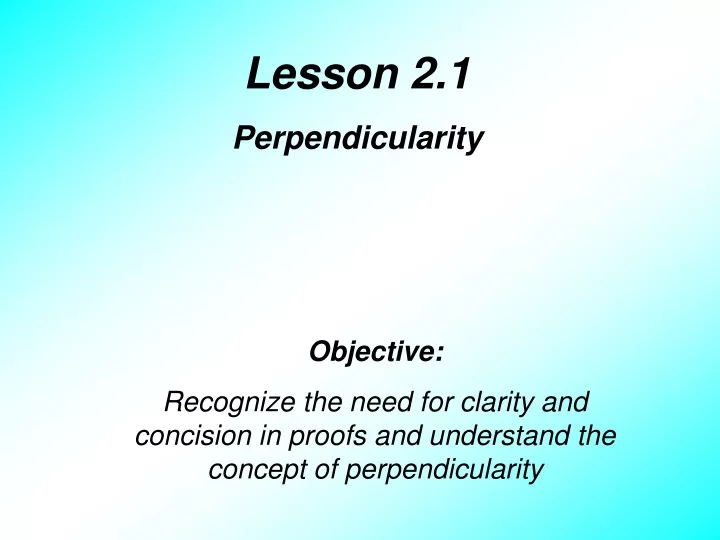 lesson 2 1 perpendicularity