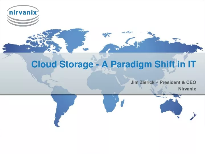 cloud storage a paradigm shift in it