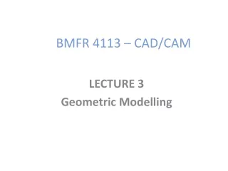 BMFR 4113 – CAD/CAM
