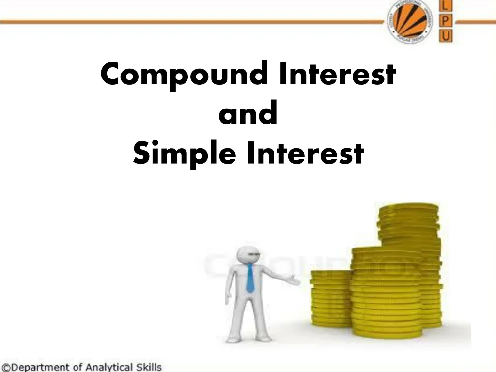 PPT - Compound Interest and Simple Interest PowerPoint Presentation ...