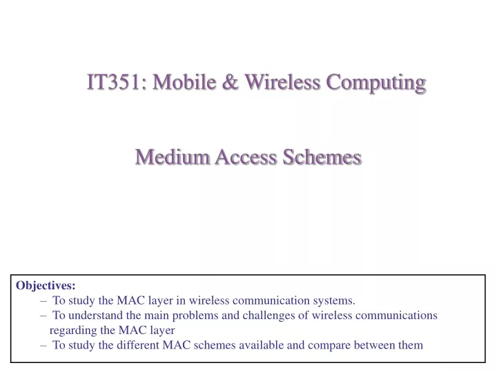 it351 mobile wireless computing