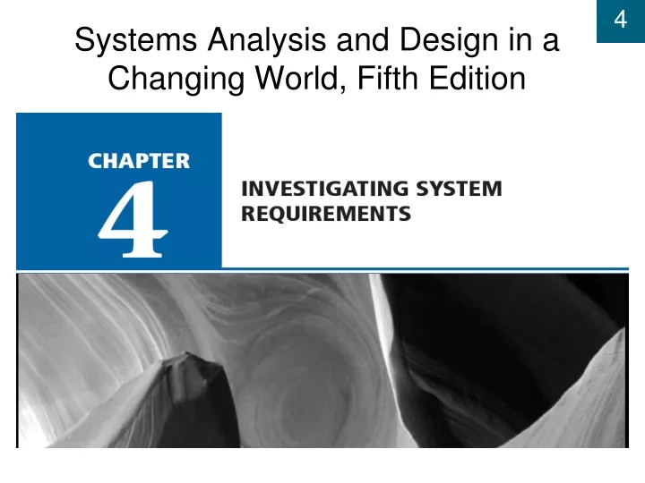 systems analysis and design in a changing world fifth edition