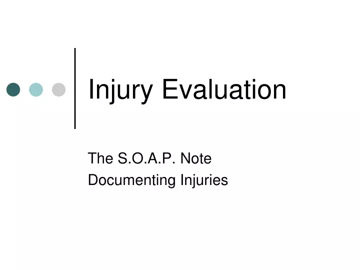 injury evaluation