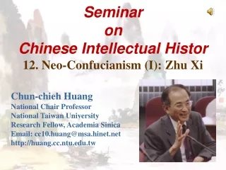 Chun-chieh Huang National Chair Professor National Taiwan University
