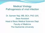 Medical Virology Pathogenesis of viral infection