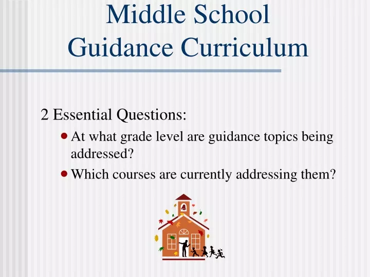 middle school guidance curriculum