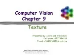 Computer Vision Chapter 9 - slide 1
