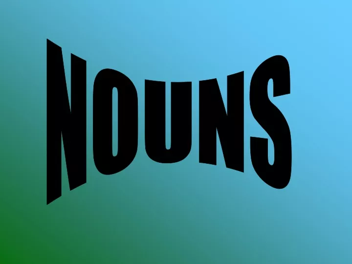 nouns