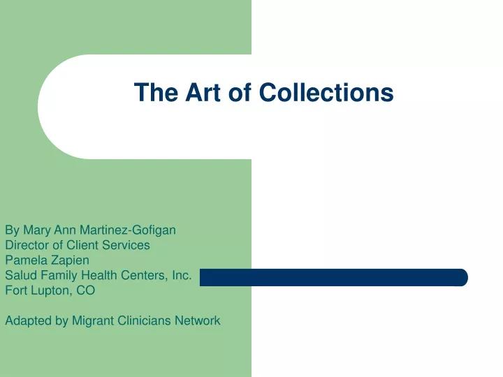 the art of collections