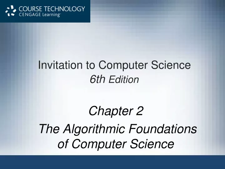 invitation to computer science 6th edition