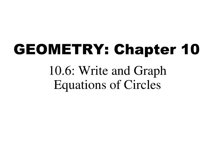 geometry chapter 10