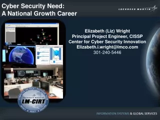 Elizabeth (Liz) Wright Principal Project Engineer, CISSP Center for Cyber Security Innovation