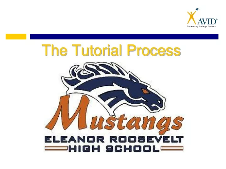 the tutorial process