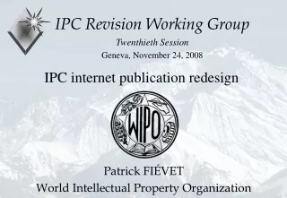 IPC internet publication redesign
