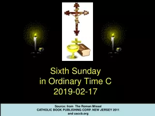 Sixth  Sunday  in Ordinary Time C  2019-02-17