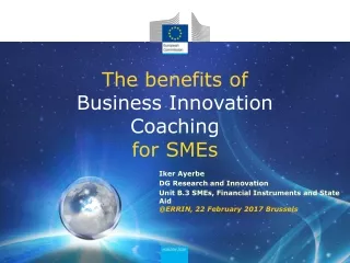 The benefits of  Business Innovation  Coaching  for SMEs