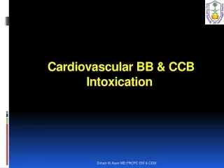 Cardiovascular BB &amp; CCB Intoxication