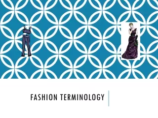 Fashion Terminology