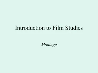 Introduction to Film Studies