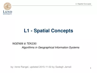 L1 - Spatial Concepts