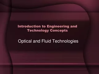 Introduction to Engineering and Technology Concepts