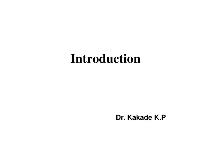 introduction