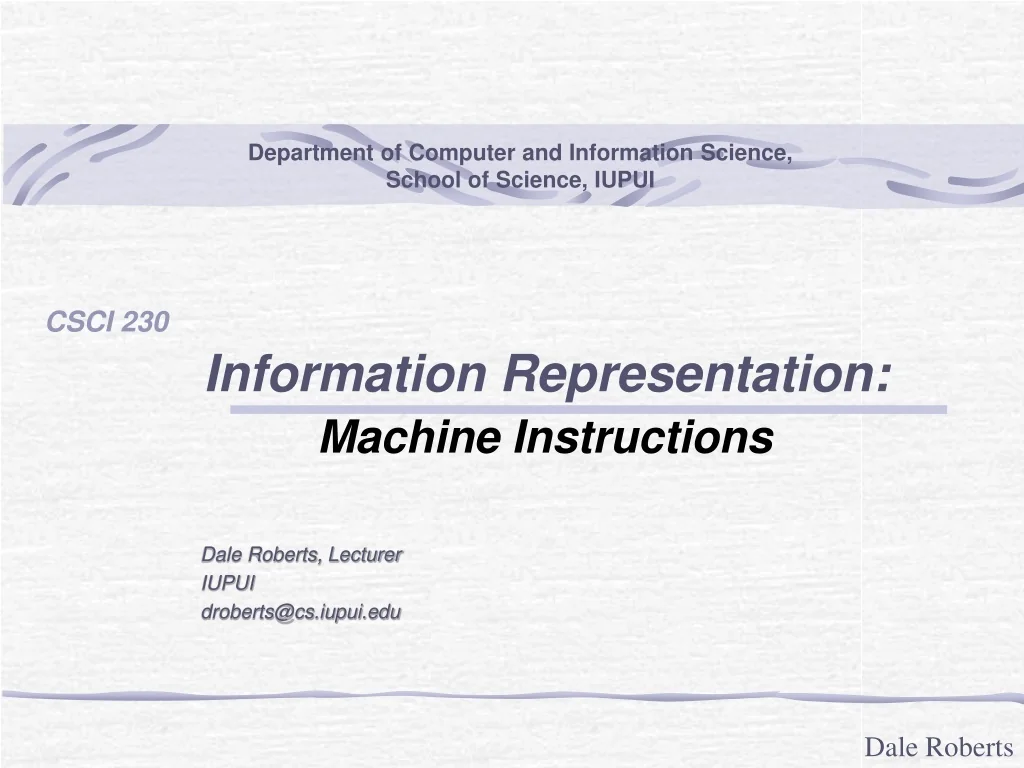 Machine Instructioms PPT - Computer Architecture: Machine Instructions Overview PowerPoint ...