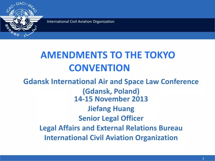 amendments to the tokyo convention