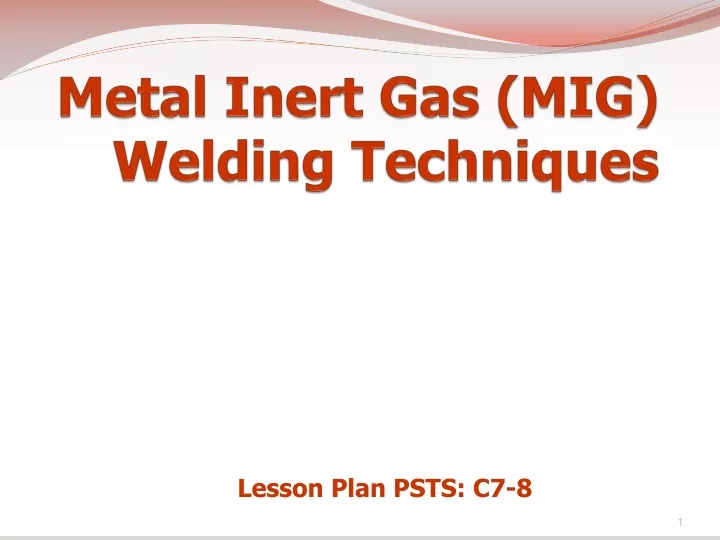 metal inert gas mig welding techniques
