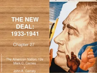 THE NEW DEAL:  1933-1941