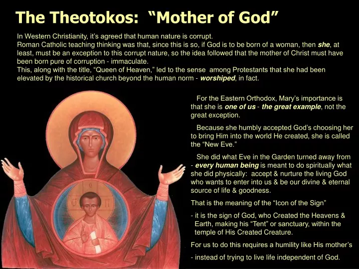 the theotokos mother of god