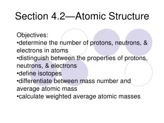 Section 4.2—Atomic Structure