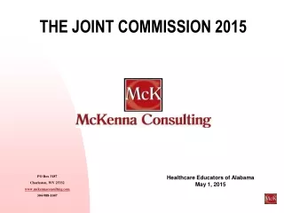 THE JOINT COMMISSION 2015
