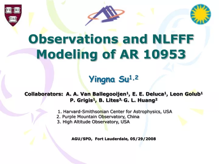 observations and nlfff modeling of ar 10953