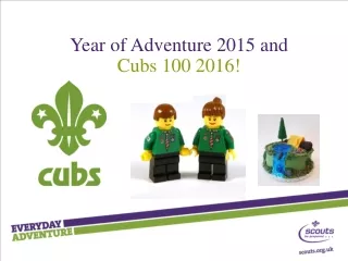 Year of Adventure 2015 and Cubs 100 2016!