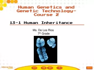 13-1 Human Inheritance