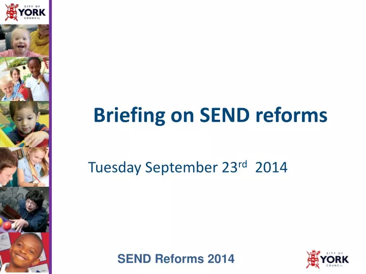 briefing on send reforms