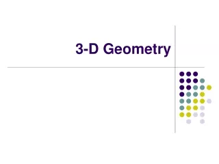3-D Geometry