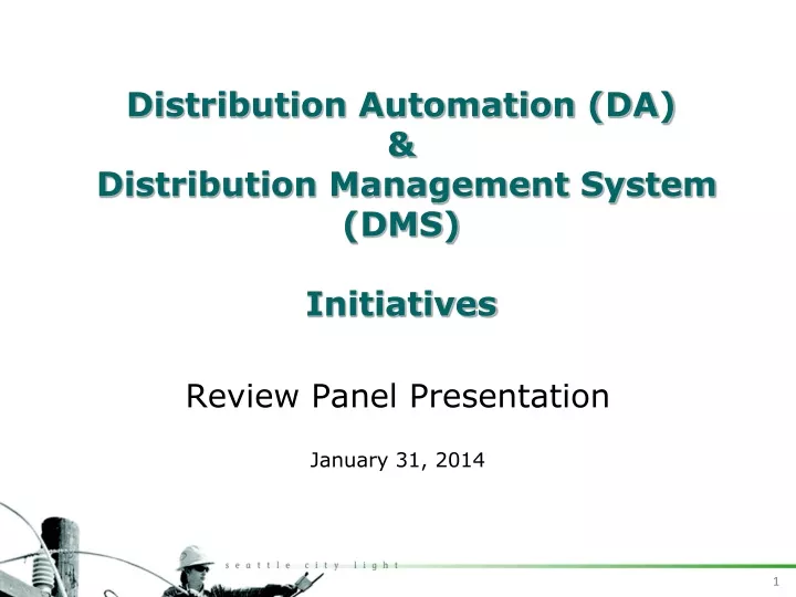 distribution automation da distribution management system dms initiatives