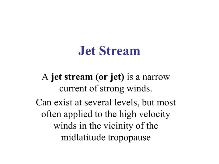 jet stream